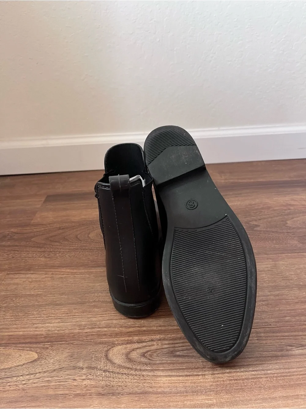 Target Black Chelsea-Style Ankle Rain Boots for Women
